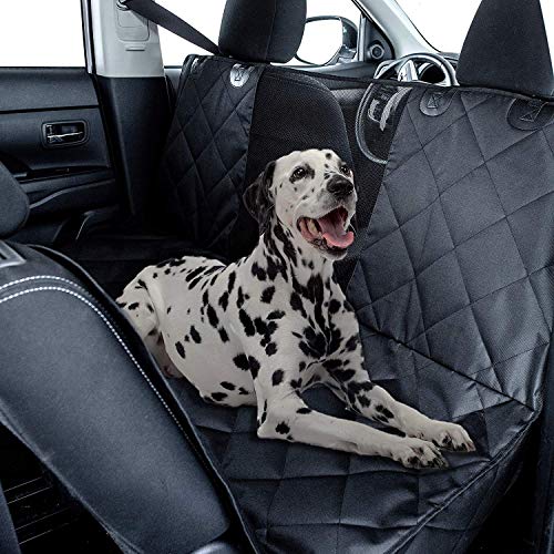 Product Cover Fluffy's Luxurious Dog Car Seat, Car Trunk Covers Oxford-Dog Hammock with Side Protection Waterproof - (Rear Seat Cover(Sedan & SUV))