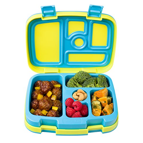 Product Cover Bentgo Kids Brights - Leak-Proof, 5-Compartment Bento-Style Kids Lunch Box - Ideal Portion Sizes for Ages 3 to 7 - BPA-Free and Food-Safe Materials (Citrus Yellow)