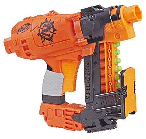 Product Cover Nailbiter Nerf Zombie Strike Toy Blaster - 8 Official Zombie Strike Elite Darts, 8-Dart Indexing Clip - Survival System - For Kids, Teens, Adults