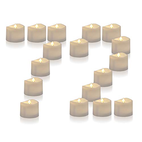 Product Cover Homemory 72 Pack Flameless Flickering LED Tealight Candles Battery Operated Votive Tealight Electric Tea Lights, Warm White