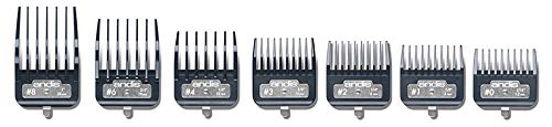 Product Cover Andis Master Series Premium Metal Hair Clipper Attachment Comb 7 Piece Set, 33645