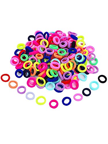 Product Cover World Zone Enterprises Rock World Baby Girl's Elastic Hair Ties Tiny Soft Rubber Bands (Assorted Colour) -100 Pieces