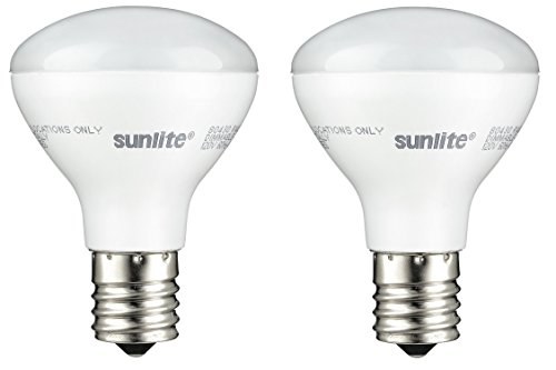 Product Cover Sunlite R14/LED/N/E17/4W/D/27K LED R14 Reflector Floodlight 4W (25W Equivalent) Light Bulbs, Intermediate (E17) Base, 2700K, Warm White (2 Pack)
