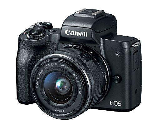 Product Cover Canon EOS M50 Mirrorless Camera Kit w/EF-M15-45mm and 4K Video (Black) (Renewed)