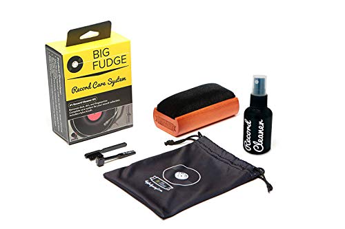 Product Cover #1 Record Cleaner Kit - Complete 4-in-1 Vinyl Cleaning Solution, Includes Velvet Record Brush, XL Cleaning Liquid, Stylus Brush and Travel Pouch! Will NOT Scratch Your Records!
