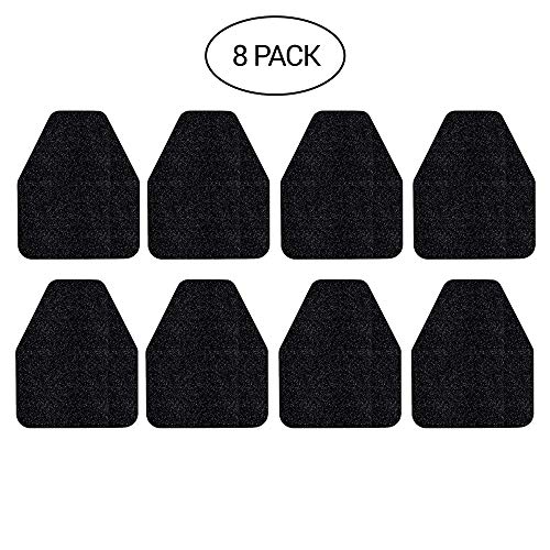 Product Cover STAY CLEAN Urinal Mats - Case of 8 Deodorizing Urinal Floor mats - Black Disposable Floor Toilet Urinal mat for Industrial, Commercial & Restaurant restrooms & Bathroom - Rubber Non-Slip Backing