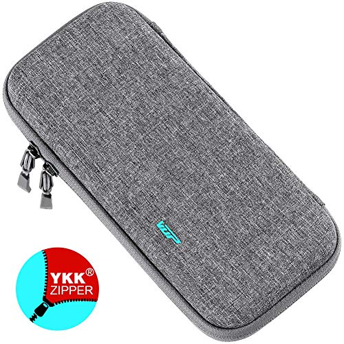 Product Cover VUP Ultra Slim Carrying Case for Nintendo Switch, Switch Hard Cover Portable Protective Travel Shell for Nintendo Switch Console & Accessories with 8 Game Cartridges - Gray