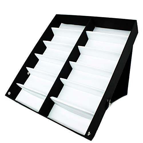 Product Cover V BY VYE 12 PC Sunglasses Organizer Display Case Holder - Durable Eye Glasses Storage Stand