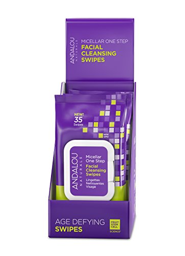Product Cover Andalou Naturals Age Defying Micellar Facial Swipes, 35 Count Packets (Pack of 3)