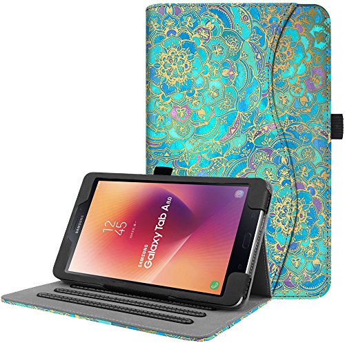 Product Cover Fintie Case for Samsung Galaxy Tab A 8.0 2017 Model T380/T385, Multi-Angle Viewing Stand Cover with Auto Sleep/Wake for Galaxy Tab A 8.0 Inch SM-T380/T385 2017 Release, Shades of Blue