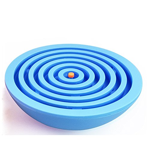 Product Cover Lizct BTLB-01-Blue Balance Labyrinth Maze Ball - Hemisphere Brain Teaser Puzzle Maze Intelligent Board Game Toys for Adults and Children, Blue