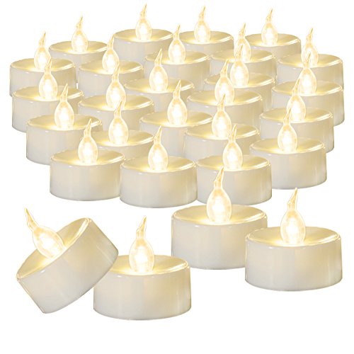 Product Cover Beichi 100-Pack Flameless LED Tea Light Candles Bulk, Warm White Battery Operated Votive Tealight Little Candles, Small Electric Fake Tea Candles for Holiday, Wedding, Parties