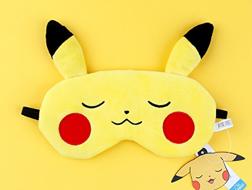 Product Cover Pokemon Snorlax Sleeping Eye Mask/Pikachu Face Sleep Mask/Comfortable & Soft Eye Cover Sleep (Pikachu)