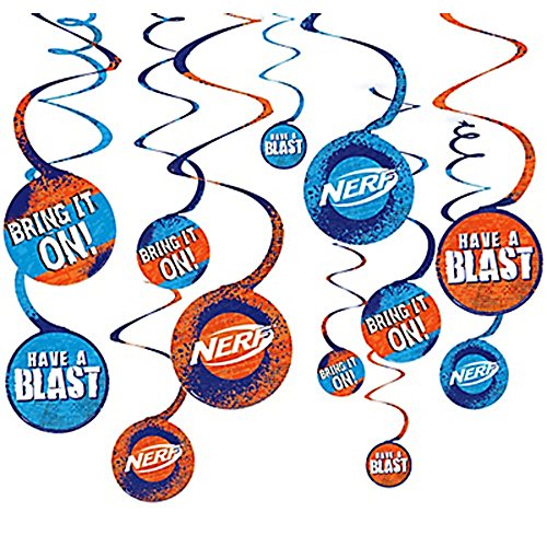 Product Cover Nerf Hanging Swirl Decorations (12pc)