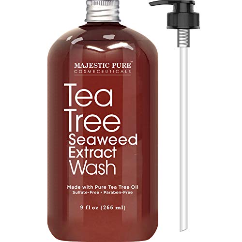 Product Cover Antifungal Tea Tree Body Wash, All Natural Soap for Men and Women with Tea Tree Oil, Helps Nail Fungus, Athletes Foot, Ringworms, Jock Itch, Acne, Eczema & Body Odor, 9 fl. oz