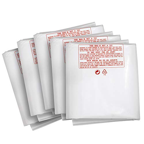 Product Cover Clear Plastic Dust Collector Replacement Bag 5 Pack 20