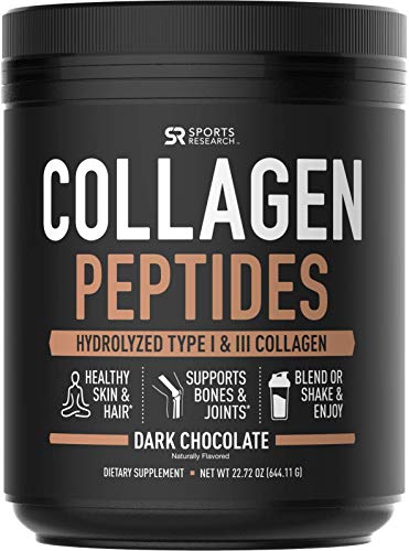 Product Cover Collagen Peptides Powder (41 Servings) | The Only Non-GMO Verified Hydrolyzed Collagen Peptides Brand Available - Dark Chocolate
