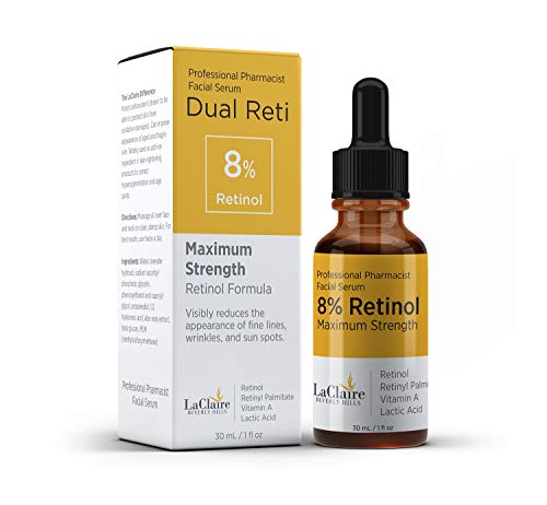 Product Cover LaClaire 8% Retinol Complex Serum - Best Retinol Serum for Wrinkle Repair & Hyperpigmentation Treatment, Vitamin A Serum, Best Retinol Serum, Retinol Serum, Retinol super strength (15ml/0.5oz)