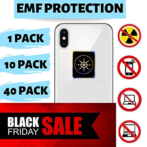 Product Cover EMF Protection Cell Phone for Radiation - Neutralizer Sticker Shield Blocker - Anti EMF for All Electronics Laptops, Tablets, TVs - 10 Pack Bundle Sale!!