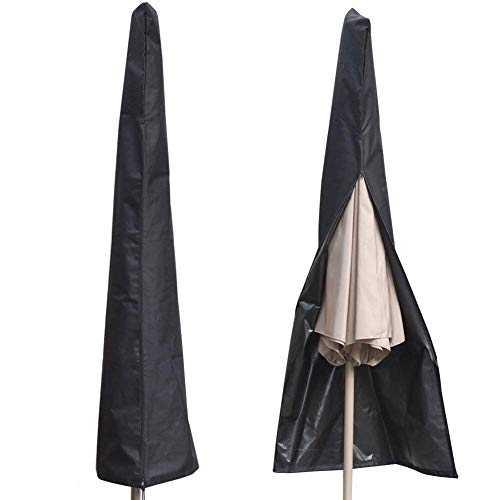 Product Cover AISHN Waterproof UV-Resistant 600D Patio Umbrella Zipper Cover fit 6ft to 11ft Umbrellas Canopy Patio Garden Outdoor