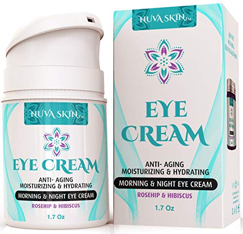 Product Cover Nuva Skin Intensive Eye Cream with Rosehip & Hibiscus - Anti-Aging Under Eye Cream - Reduce the Appearance of Fine Lines, Wrinkles, Dark Circles, Puffiness and Bags, 1.7 Fl Oz