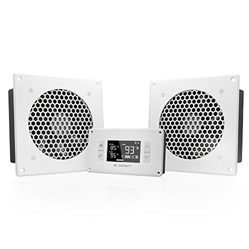 Product Cover AC Infinity AIRPLATE T8 White, Quiet Cooling Dual-Fan System 6