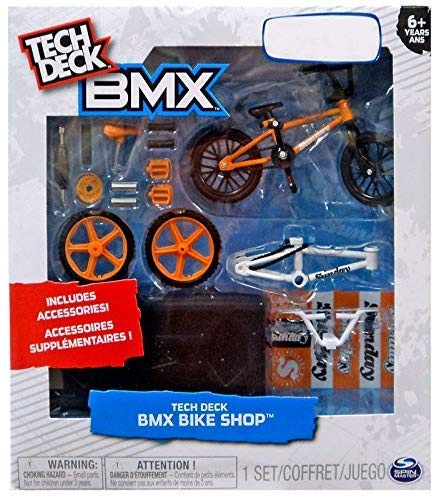 Product Cover Tech Deck BMX Bike Shop with Accessories and Storage Container - Design Your Way Bike Toy - CULT Bikes Design - Orange and Black - For Ages 6 and Up