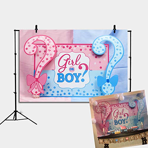 Product Cover Daniu Baby Backdrop for Photography Boys or Girls Paty Background Gender Reveal Party Backdrop Baby Shower Decoration Photo Booth Supplies Studio Props Vinyl 7x5ft