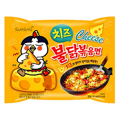Product Cover Samyang Bulldark Spicy Chicken Roasted Noodles (Buldak Cheese, 10 Pack)
