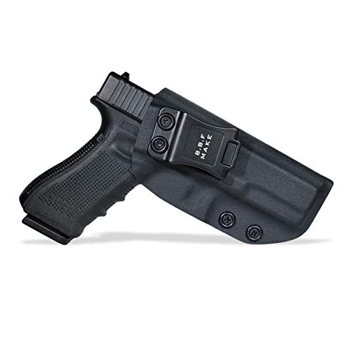 Product Cover B.B.F Make IWB KYDEX Holster Fit: Glock 17 22 31 (Gen 1-5) | Retired Navy Owned Company | Inside Waistband | Adjustable Cant (Black, Right Hand Draw (IWB))