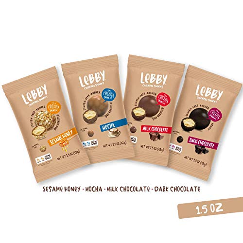 Product Cover Lebby Chickpea Snacks (Variety Pack, 1.5 oz, 4 pack), Gluten Free, Non-GMO, High Protein and Fiber