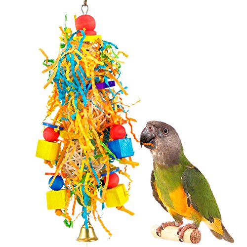 Product Cover MEWTOGO Small Bird Shredder Toy - Parrot Foraging Shredding Toy for Finches,Cockatiels,Budgies,Parakeets,and Sun Conures