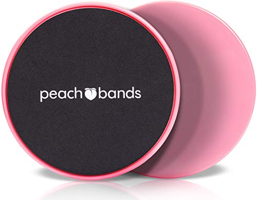 Product Cover Peach Bands Core Sliders Fitness - Dual Sided Exercise Discs for Abs and Core