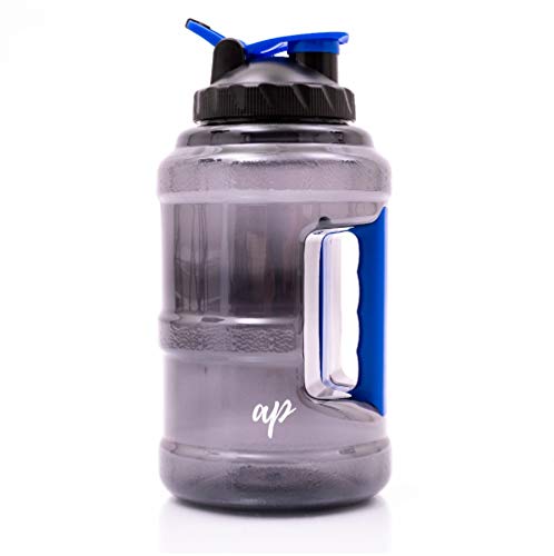 Product Cover AP Sport Half Gallon Water Bottle with Filter | Lightweight Jug for Sports | Clear Nontoxic Plastic Drink Container with Leak-Proof Lid | Best Used for Gym, Camp, Office, Running and Hiking