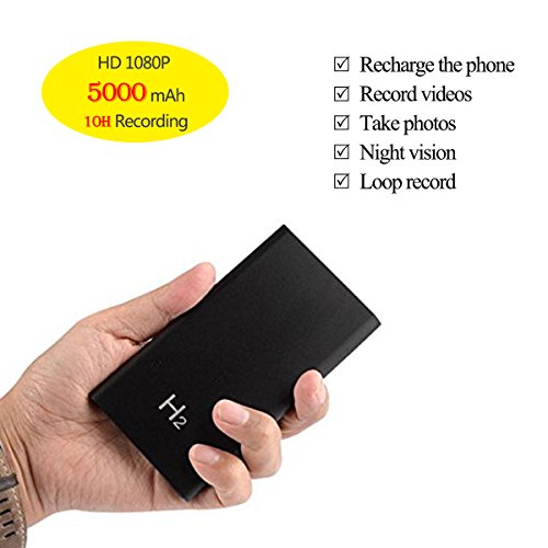 Product Cover KAMRE HD 1080P 5000mAh Portable Hidden Power Bank Camera Nanny Cam, 10 Hours Continuous Video Recording, Perfect Mini Security Spy Camera for Home and Office and Outdoor, No WiFi Function