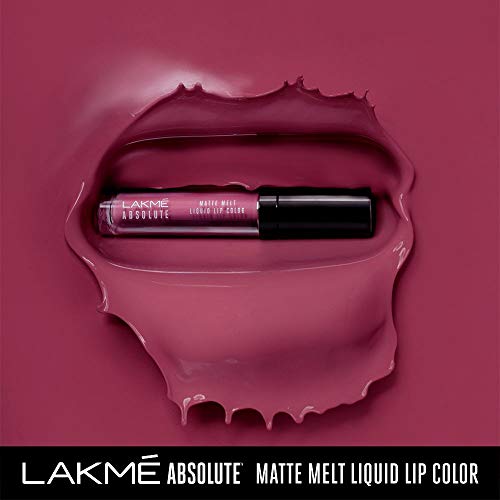 Product Cover Lakme Absolute Matte Melt Liquid Lip Color, Mulberry Feast, 6ml