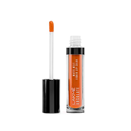 Product Cover Lakme Absolute Matte Melt Liquid Lip Color, Crazy Tangerine, 6ml