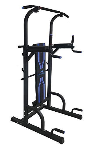 Product Cover Dolphy Free Standing Pull up Bar,Parallel Bar,Dips Stationand Push up Bar- Power Tower