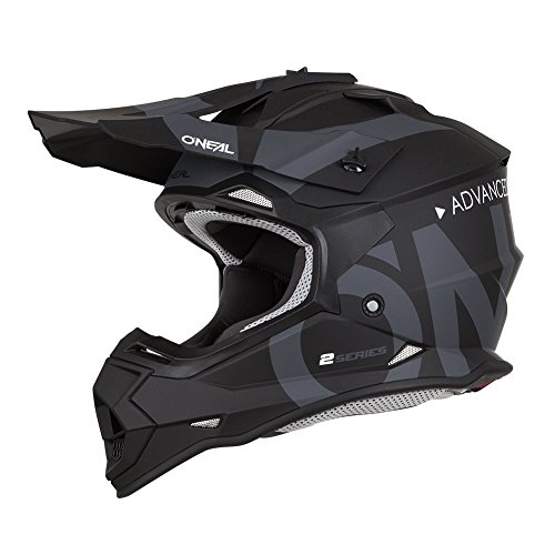 Product Cover O'Neal Unisex-Adult Off Road 2SERIES Helmet (SLICK) (Black/Gray, Large)