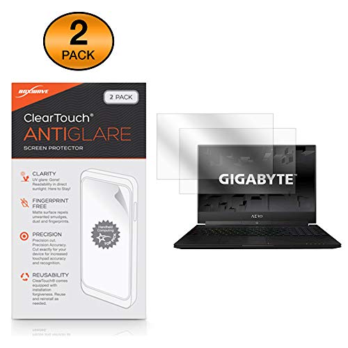 Product Cover Gigabyte Aero 15X (15-X8) Screen Protector, BoxWave® [ClearTouch Anti-Glare (2-Pack)] Anti-Fingerprint Matte Film Skin for Gigabyte Aero 15X (15-X8)