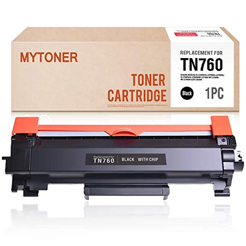Product Cover MYTONER Compatible Toner Cartridge Replacement for Brother TN760 TN730 TN-760 High Yield for HL-L2350DW HL-L2390DW HL-L2395DW HL-L2370DW DCP-L2550DW MFC-L2710DW MFC-L2730DW MFC-L2750DW (Black)
