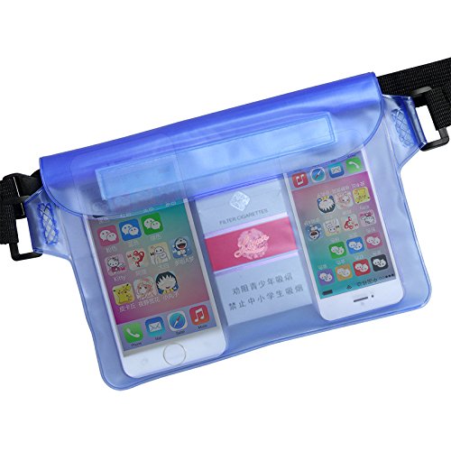 Product Cover Electomania Mobile Phone Protective Waterproof Pouch with Waist Strap for Beach Surfing Boating (Colour May Vary)