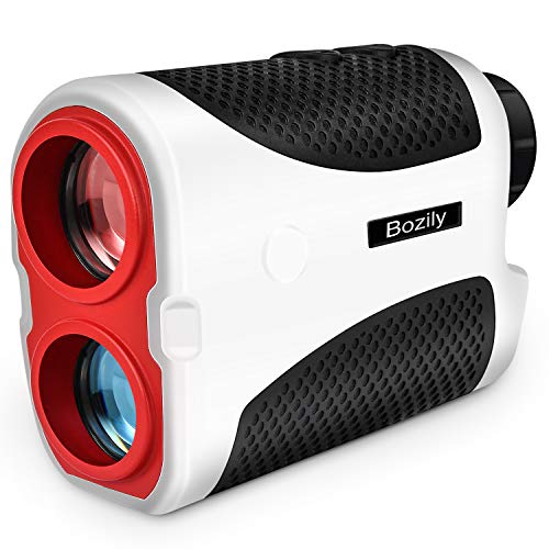Product Cover Bozily Golf Rangefinder, 6X Laser Range Finder 1000 Yards with Slope ON/Off Technology, Fast Flag-Lock, Continuous Scan Support - Tournament Legal Golf Rangefinder