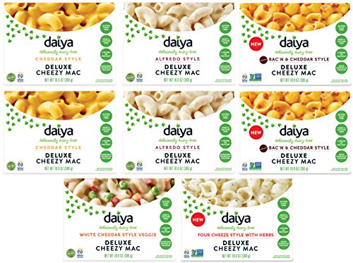 Product Cover Daiya Cheezy Mac, Variety Pack with 5 Flavors :: Rich & Creamy Plant-Based Mac & Cheese :: Deliciously Dairy Free, Vegan, Gluten Free, Soy Free :: With Gluten Free Noodles (8 Pack)