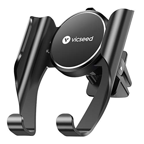 Product Cover VICSEED Car Phone Mount, Air Vent Phone Holder for Car, Handsfree Cell Phone Car Mount Compatible iPhone 11 Pro Max XR Xs Max Xs X 8 7 6 Plus, Compatible Samsung Note 10 S20 S10+ S10 S9 LG Google Etc.