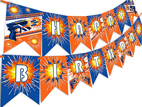 Product Cover Dart War Happy Birthday Banner Pennant