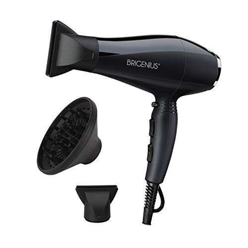 Product Cover 1875 watt Professional Salon Hair Dryer With AC Motor For Faster Drying & Maximum Shine - High safety ETL Certified Hot Tool Dryer. Ionic Blow Dryer For Frizzy Curly Hair With Diffuser & Concentrator