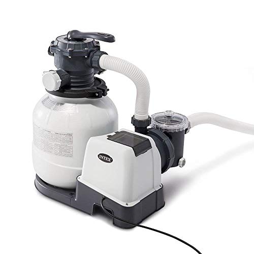 Product Cover Intex Krystal Clear Sand Filter Pump for Above Ground Pools, 12-inch, 110-120V with GFCI