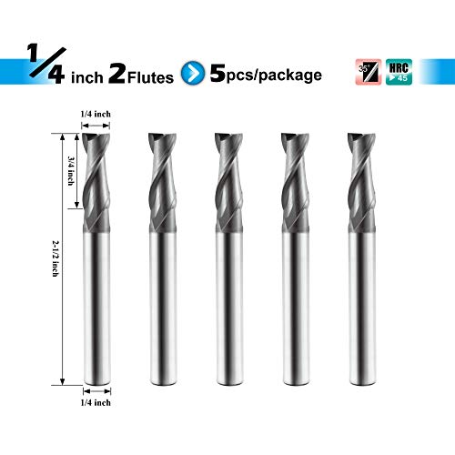 Product Cover SPEED TIGER ISE Carbide Square End Mill - Micro Grain Carbide End Mill for Alloy Steels/Hardened Steels - AlTiBN Coating - 2 Flute - ISE1/4
