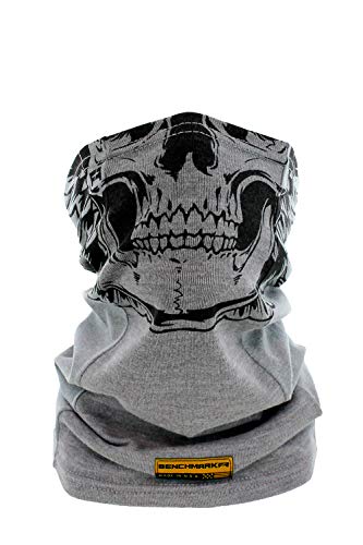 Product Cover BENCHMARK FR Skully Flame Resistant Face Mask Neck Gaiter, One Size, Light Gray